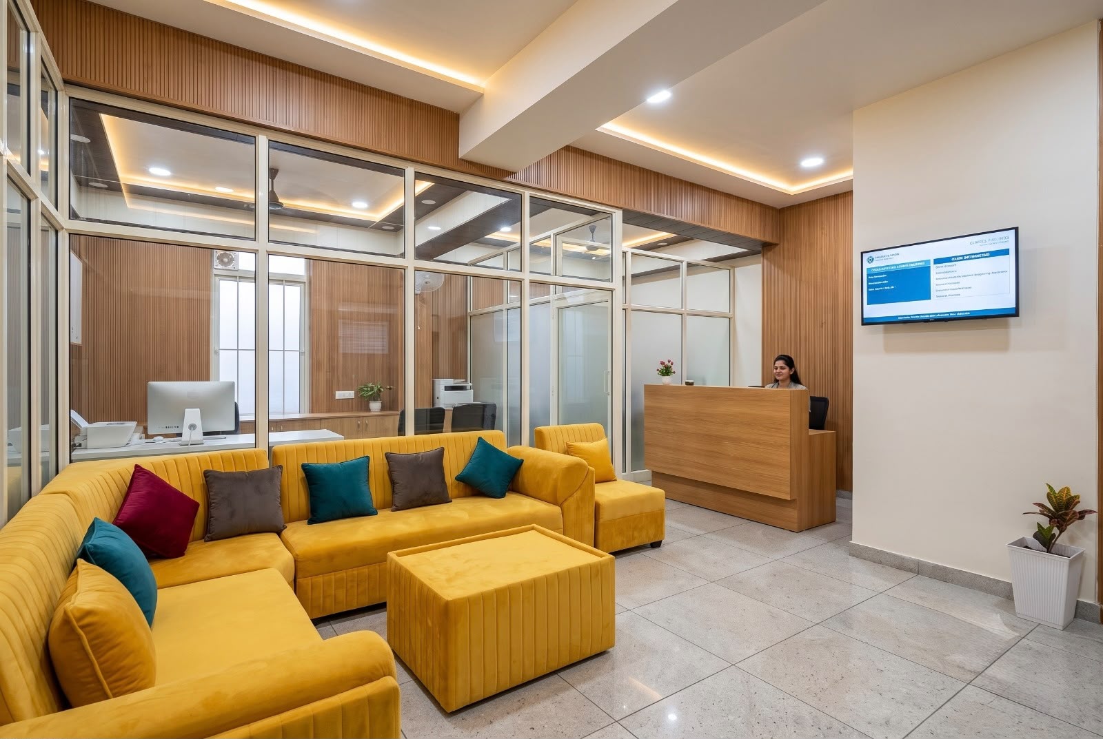 Clinic reception area