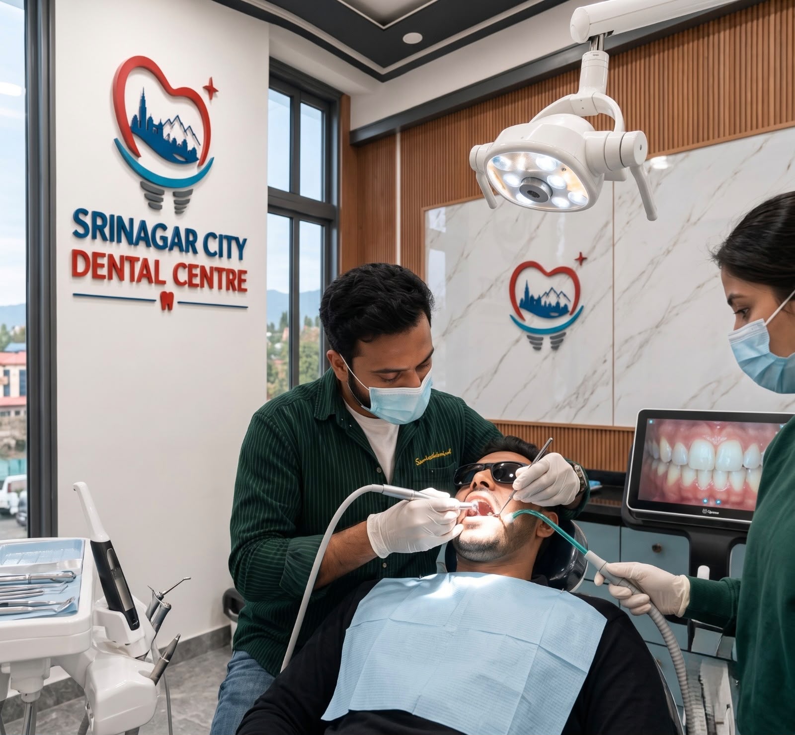 Dr. Nasir treating a patient